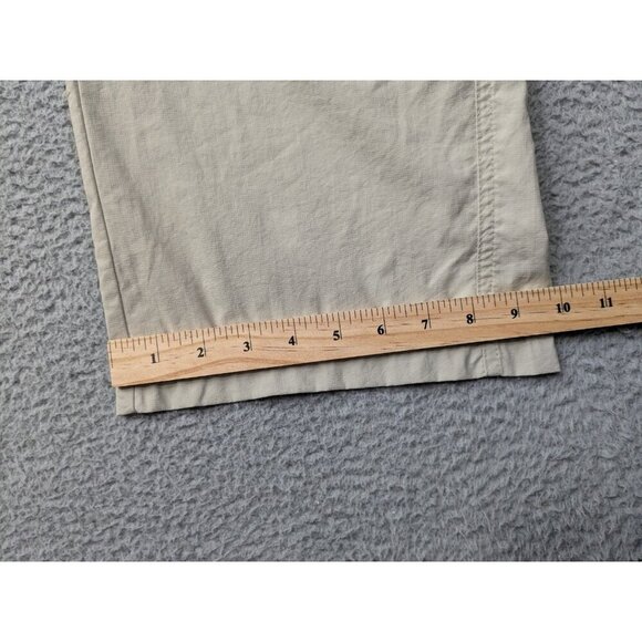 Columbia Convertible Pants Mens 40x32 Cargo Belted Omni Wick Hiking Beige - Picture 12 of 14